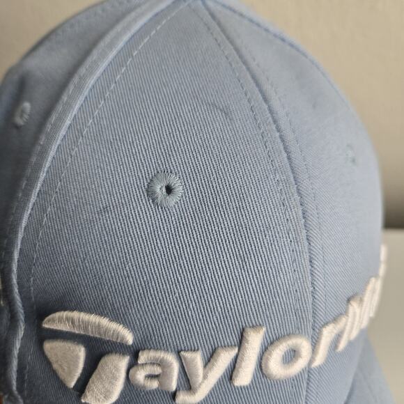 TaylorMade Golf Hat Cap‎ Strapback Adjustable r7 Tmax Light Blue Pro Tour - Picture 3 of 8